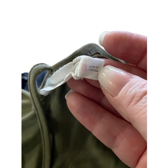 Lush Fly Away Modal Shift Dress Olive Green Size XL Minimalist Boho Summer Flowy - Picture 4 of 15